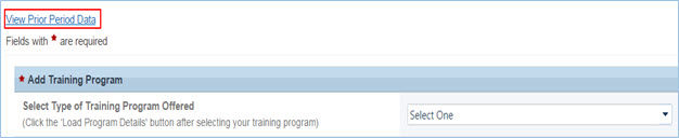 View Prior Period Data Image
