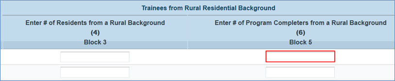 DV-3 - Entering Program Completers Count from Rural Residential Background